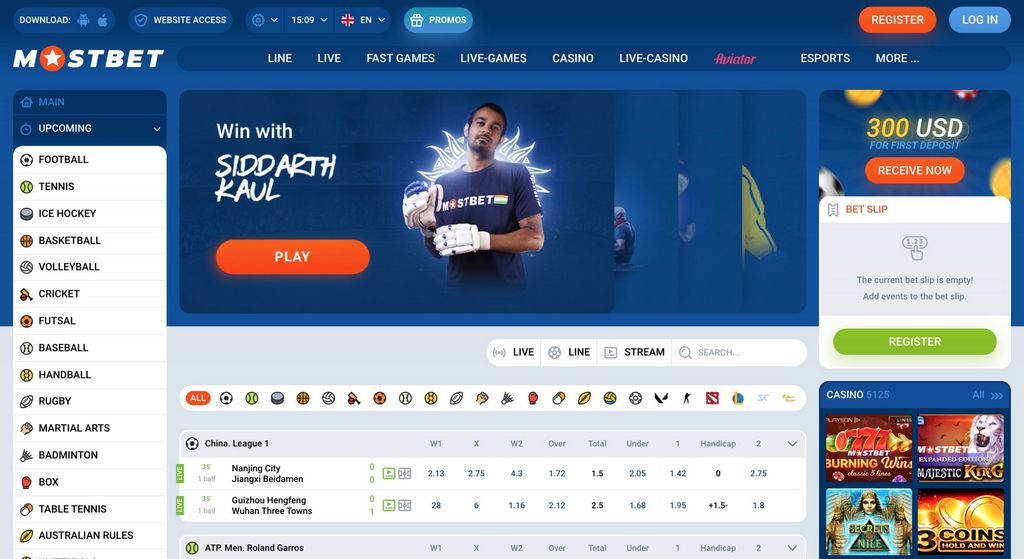 Вход в MostBet